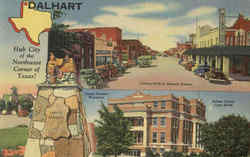 Dalhart Texas Postcard Postcard