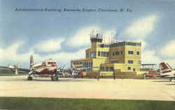 Administration Building, Kanawha Airport Charleston, WV Postcard Postcard
