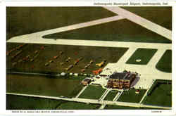 Indianapolis Municipal Airport Postcard Postcard