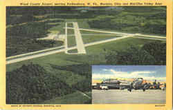 Wood County Airport Parkersburg, WV Postcard Postcard