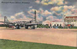 Municipal Airport Postcard