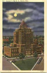 Central Y. M. C. A Akron, OH Postcard Postcard