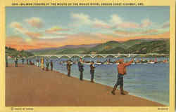 Salmon Fishing At The Mouth Of The Rogue River Postcard