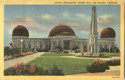 Planetarium, Griffith Park Postcard