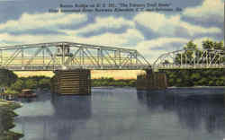 Burton Bridge On U. S. 301 Postcard