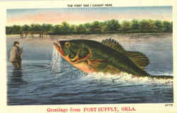 Greetings From Fort Supply Oklahoma Postcard Postcard