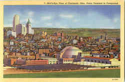 Bird's Eye View Of Cincinnati Postcard