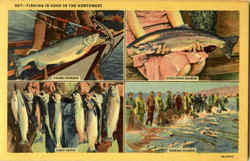 Fishing Is Good In The Northwest Postcard Postcard