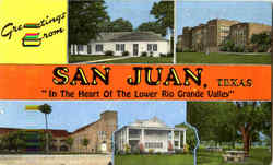 Greetings From San Juan Texas Postcard Postcard