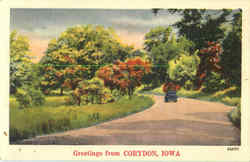 Greetings From Corydon Iowa Postcard Postcard