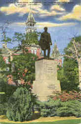 Rufus C. Burleson Monument And Tower Of Old Main Baylor University, Baylor University Postcard