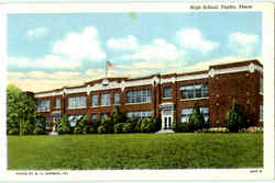 High School Taylor, TX Postcard Postcard