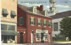 The Oldest Drug Store In The U. S. A Postcard