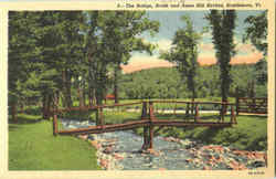 The Bridge Brook Brattleboro, VT Postcard Postcard