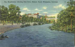 The Brandywine Showing Park Drive Wilmington, DE Postcard Postcard