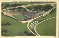 Akron Municipal Stadium Postcard