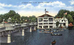 Riverside Boat House Postcard