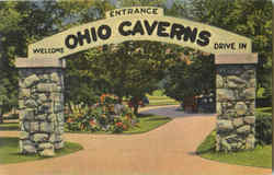 Entrance Ohio Caverns West Liberty, OH Postcard Postcard