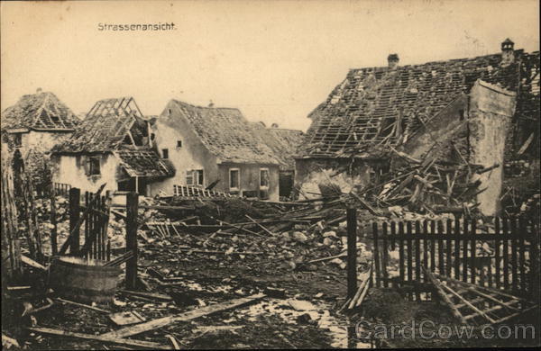 Strassenansicht (Street View) - Wattwiller France World War I