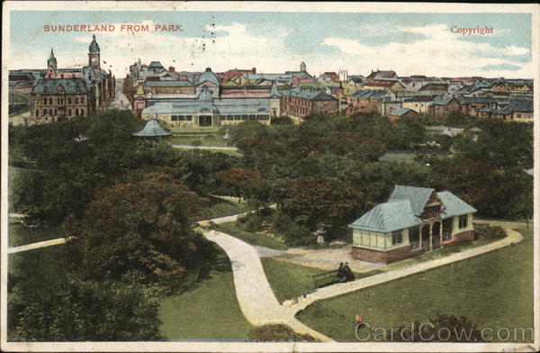 View of City from Park Sunderland England