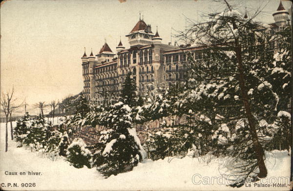 Caux en hiver. France