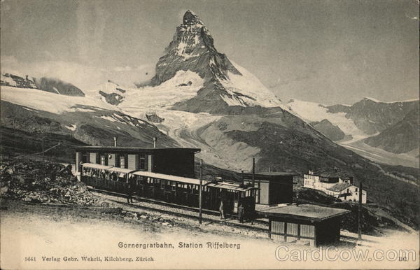 Gornergratbahn, Station Riffelberg. 5641 Verlag Gebr. Wehrii, Kilchberg, Zürich Switzerland