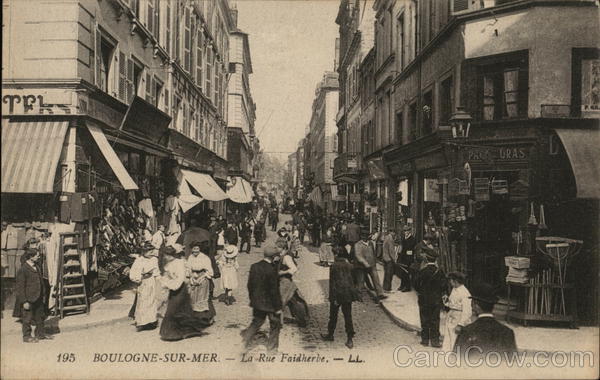 La Rue Faidherbe Boulogne-sur-Mer France