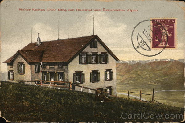 Hoher Kasten (1799 Mtr.) mit Rehintal und Osterreicher Alpen Switzerland