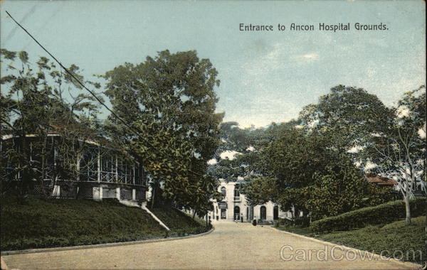 Entrance to Ancon Hospital Grounds Panama