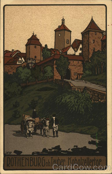 Rothenburg ob Tauber, Kobolzellertor Rothenburg ob der Tauber Germany