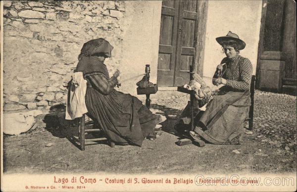 Lago di Como - Costumi di S. Giovanni da Bellagio - Fabbricatrici Italy