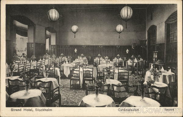 Strand Hotel - Cafematsalen Stockholm Sweden