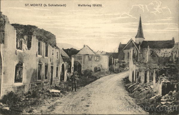 St. Moritz (bei Schlettstadt) Weltkrieg 1914/16 Alsace France