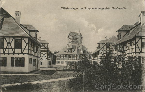 Offizierslager im Truppenubungsplatz Grafenwohr Bavaria Germany