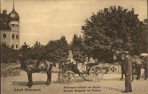 Schloss Wildenwart. Prinzregent Luitpold von Bayern, Herzogin Adelgunde von Modena Germany