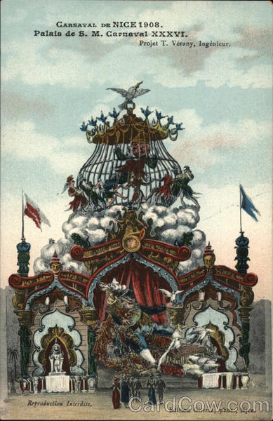 Carnaval de Nice 1908 (NIce Carnival, 1908) France