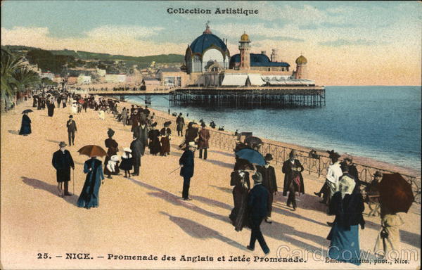 Promenade des Anglais et Jetee Promenade Nice France