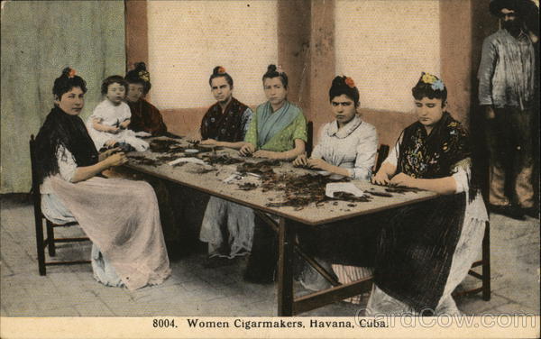 8004. Women Cigarmakers, Havana, Cuba