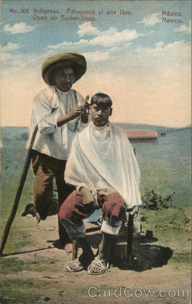 Open Air Baeber-Shop Mexico