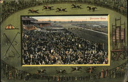 Doncaster Races England Yorkshire Postcard Postcard
