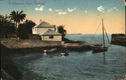 Fishermans Home Bermuda Postcard Postcard