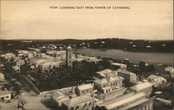 View Looking East From Tower of Cathedral Somerset, Bermuda Postcard Postcard