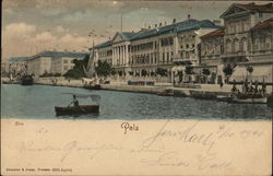 Pola Riva Pula, Croatia Eastern Europe Postcard Postcard