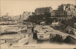 Le Port des Pecheurs Biarritz, France Postcard Postcard