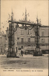 Place des Casernes - Arc de Triomphe Libourne, France Postcard Postcard