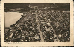 Aerial View of City Reykjavik, Iceland Postcard Postcard