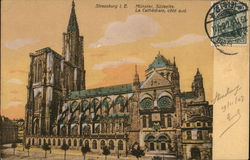 Cathedral - South Side Strasbourg, France Postcard Postcard