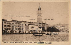Hotel Monaco - Grand Canal - Venise Venice, Italy Postcard Postcard