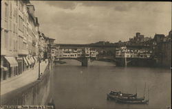 FIRENZE - Ponte Vecchio da S. Trinite Florence, Italy Postcard Postcard