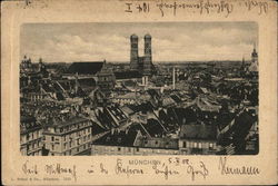 Munchen (View of) Munich, Germany Postcard Postcard